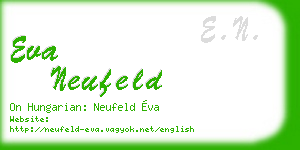 eva neufeld business card
